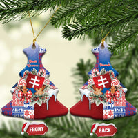 Slovakia Christmas Ceramic Ornament Vesale Vianoce Xmas Pattern - Wonder Print Shop