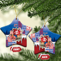 Slovakia Christmas Ceramic Ornament Vesale Vianoce Xmas Pattern - Wonder Print Shop