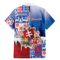 Slovakia Christmas Family Matching Mermaid Dress and Hawaiian Shirt Vesale Vianoce Xmas Pattern - Wonder Print Shop