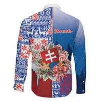 Slovakia Christmas Family Matching Puletasi and Hawaiian Shirt Vesale Vianoce Xmas Pattern - Wonder Print Shop
