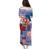 Slovakia Christmas Family Matching Puletasi and Hawaiian Shirt Vesale Vianoce Xmas Pattern - Wonder Print Shop