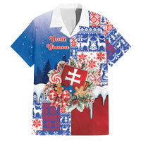 Slovakia Christmas Family Matching Tank Maxi Dress and Hawaiian Shirt Vesale Vianoce Xmas Pattern - Wonder Print Shop