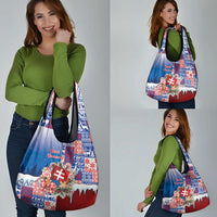 Slovakia Christmas Grocery Bag Vesale Vianoce Xmas Pattern - Wonder Print Shop