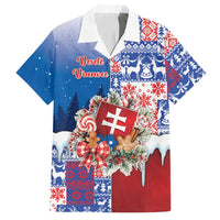 Slovakia Christmas Hawaiian Shirt Vesale Vianoce Xmas Pattern - Wonder Print Shop