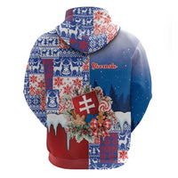 Slovakia Christmas Hoodie Vesale Vianoce Xmas Pattern - Wonder Print Shop