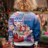 Slovakia Christmas Kid Ugly Christmas Sweater Vesale Vianoce Xmas Pattern - Wonder Print Shop
