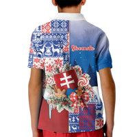 Slovakia Christmas Kid Polo Shirt Vesale Vianoce Xmas Pattern - Wonder Print Shop