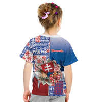 Slovakia Christmas Kid T Shirt Vesale Vianoce Xmas Pattern - Wonder Print Shop