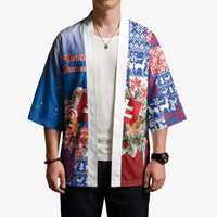Slovakia Christmas Kimono Vesale Vianoce Xmas Pattern - Wonder Print Shop