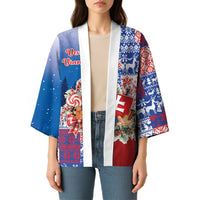 Slovakia Christmas Kimono Vesale Vianoce Xmas Pattern - Wonder Print Shop