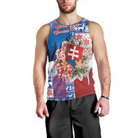 Slovakia Christmas Men Tank Top Vesale Vianoce Xmas Pattern - Wonder Print Shop