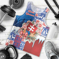 Slovakia Christmas Men Tank Top Vesale Vianoce Xmas Pattern - Wonder Print Shop