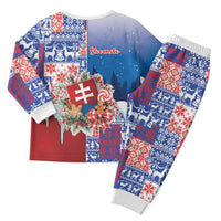Slovakia Christmas Pajama Set Vesale Vianoce Xmas Pattern - Wonder Print Shop