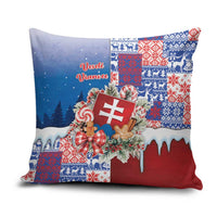 Slovakia Christmas Pillow Cover Vesale Vianoce Xmas Pattern - Wonder Print Shop