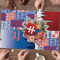 Slovakia Christmas Puzzle Vesale Vianoce Xmas Pattern - Wonder Print Shop