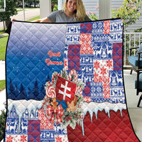Slovakia Christmas Quilt Vesale Vianoce Xmas Pattern - Wonder Print Shop