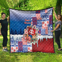 Slovakia Christmas Quilt Vesale Vianoce Xmas Pattern - Wonder Print Shop