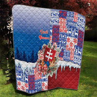 Slovakia Christmas Quilt Vesale Vianoce Xmas Pattern - Wonder Print Shop