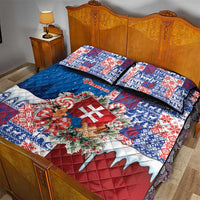Slovakia Christmas Quilt Bed Set Vesale Vianoce Xmas Pattern - Wonder Print Shop