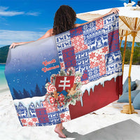 Slovakia Christmas Sarong Vesale Vianoce Xmas Pattern - Wonder Print Shop