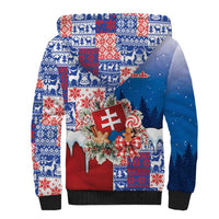 Slovakia Christmas Sherpa Hoodie Vesale Vianoce Xmas Pattern - Wonder Print Shop