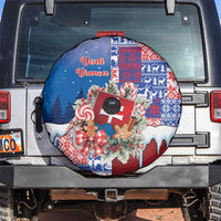 Slovakia Christmas Spare Tire Cover Vesale Vianoce Xmas Pattern - Wonder Print Shop