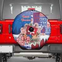 Slovakia Christmas Spare Tire Cover Vesale Vianoce Xmas Pattern - Wonder Print Shop