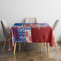 Slovakia Christmas Tablecloth Vesale Vianoce Xmas Pattern - Wonder Print Shop