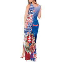 Slovakia Christmas Tank Maxi Dress Vesale Vianoce Xmas Pattern - Wonder Print Shop