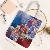 Slovakia Christmas Tote Bag Vesale Vianoce Xmas Pattern - Wonder Print Shop