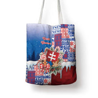 Slovakia Christmas Tote Bag Vesale Vianoce Xmas Pattern - Wonder Print Shop
