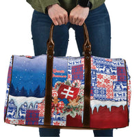 Slovakia Christmas Travel Bag Vesale Vianoce Xmas Pattern - Wonder Print Shop