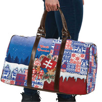 Slovakia Christmas Travel Bag Vesale Vianoce Xmas Pattern - Wonder Print Shop