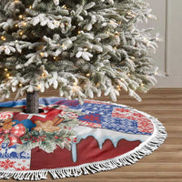 Slovakia Christmas Tree Skirt Vesale Vianoce Xmas Pattern - Wonder Print Shop