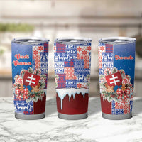 Slovakia Christmas Tumbler Cup Vesale Vianoce Xmas Pattern - Wonder Print Shop