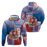 Slovakia Christmas Zip Hoodie Vesale Vianoce Xmas Pattern - Wonder Print Shop