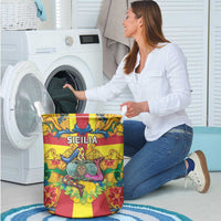 Italy Sicily Laundry Basket Gorgoneion Baroque Patterns - Wonder Print Shop