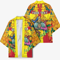 Personalized Italy Sicily Kimono Gorgoneion Baroque Patterns - Wonder Print Shop