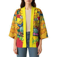 Personalized Italy Sicily Kimono Gorgoneion Baroque Patterns - Wonder Print Shop