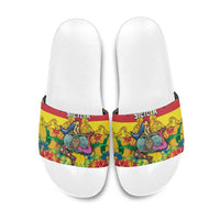 Italy Sicily Slide Sandals Gorgoneion Baroque Patterns - Wonder Print Shop