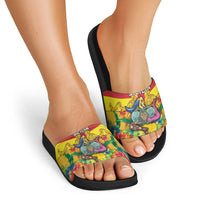 Italy Sicily Slide Sandals Gorgoneion Baroque Patterns - Wonder Print Shop