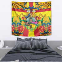 Italy Sicily Tapestry Gorgoneion Baroque Patterns - Wonder Print Shop