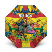 Italy Sicily Umbrella Gorgoneion Baroque Patterns - Wonder Print Shop