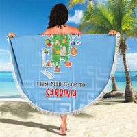 Italy Sardinia Beach Blanket I Don't Need Therapy - Wonder Print Shop