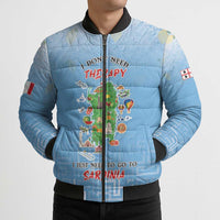 Personalized Italy Sardinia Bomber Puffer Jacket I Don't Need Therapy - Wonder Print Shop