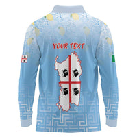 Personalized Italy Sardinia Long Sleeve Polo Shirt I Don't Need Therapy - Wonder Print Shop