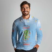 Personalized Italy Sardinia Long Sleeve Polo Shirt I Don't Need Therapy - Wonder Print Shop