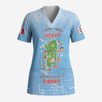 Personalized Italy Sardinia Scrub Top I Don't Need Therapy - Wonder Print Shop