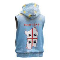 Personalized Italy Sardinia Sleeveless Hoodie I Don't Need Therapy - Wonder Print Shop