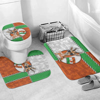 Niger Bathroom Set Dama Gazelle Waving Flag Funny Style